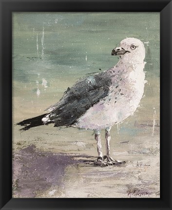 Framed Beach Bird IV Print