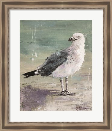 Framed Beach Bird IV Print