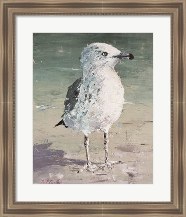 Framed Beach Bird V Print