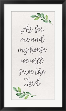 Framed Inspirational Life panel II-My House Print