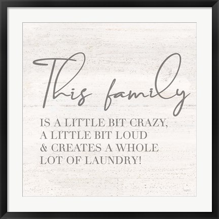 Framed Laundry Room Humor IV-Family Print