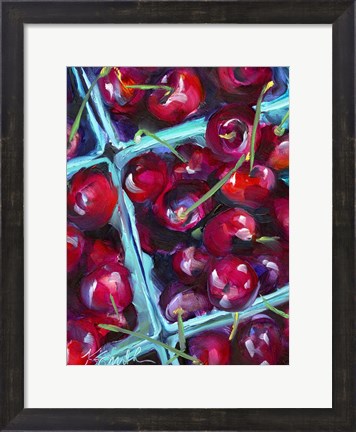 Framed Cherry Carton Print