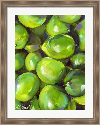 Framed Tropical Limes Print