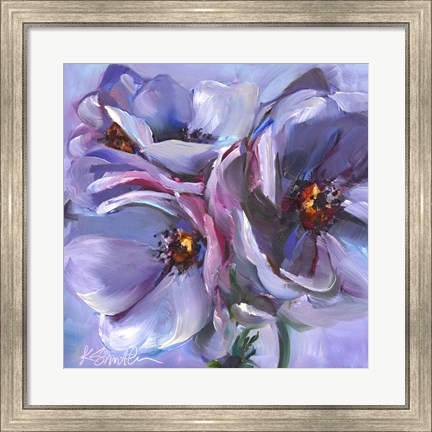 Framed Lavender Flowers Print