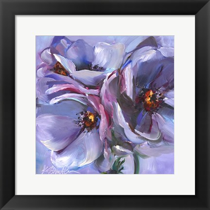 Framed Lavender Flowers Print