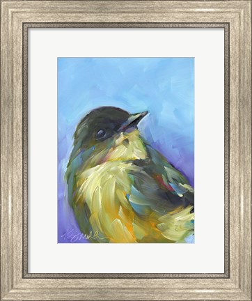 Framed Perched Bird Print