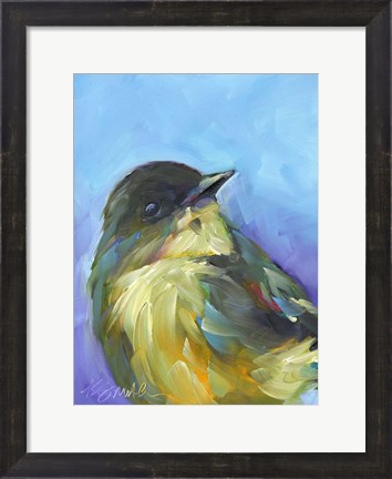 Framed Perched Bird Print