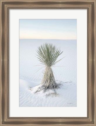 Framed Yucca in White Sands National Monument Print