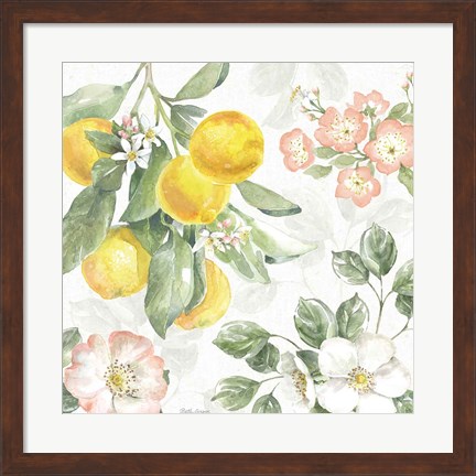 Framed Citrus Charm VI Print