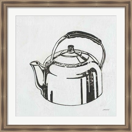 Framed Retro Tea Kettle Print