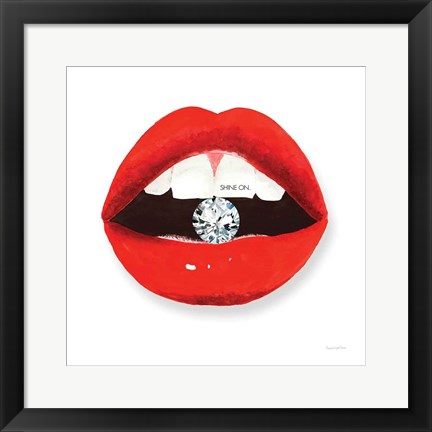 Framed Hot Lips II Print