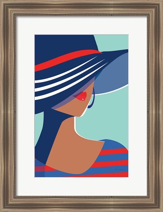 Framed Beach Chic I Print