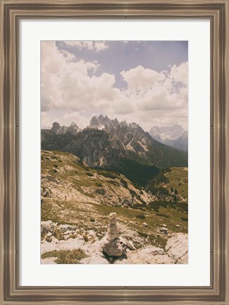 Framed Grassy Mountain Slopes Print