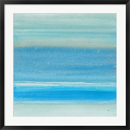 Framed Coastal Abstraction V Print