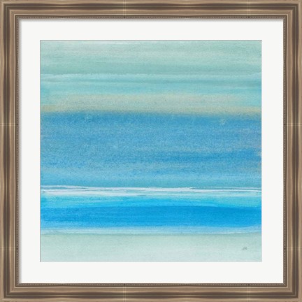 Framed Coastal Abstraction V Print