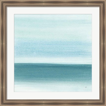 Framed Coastal Abstraction I Print