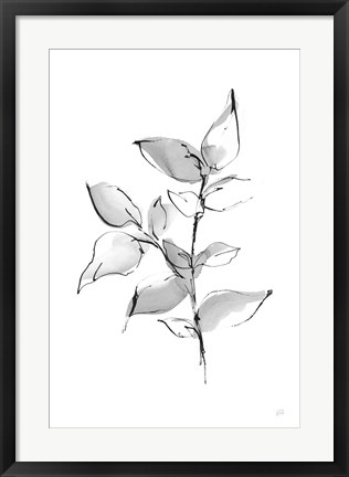 Framed Wash Leaf II Print