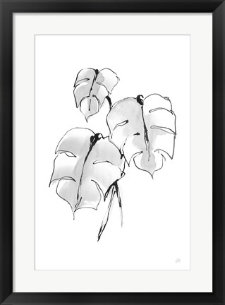 Framed Wash Split Leaf I Print