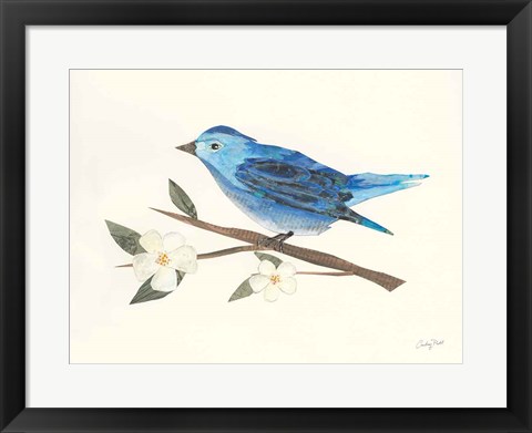 Framed Birds and Blossoms II Print