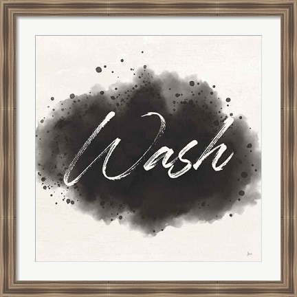 Framed Laundry Splash I Print