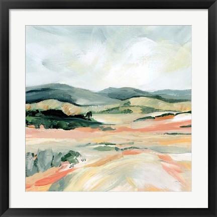 Framed Vermillion Landscape I Print