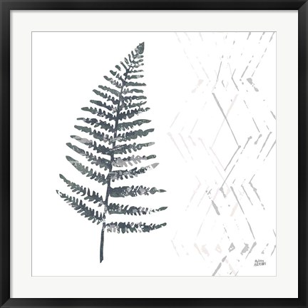 Framed Nordic Fern I Print