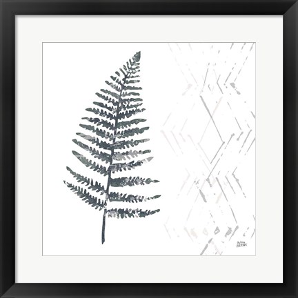 Framed Nordic Fern I Print