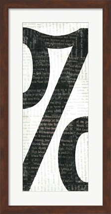 Framed Punctuated Black IV Print