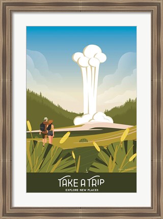 Framed Take a Trip Print