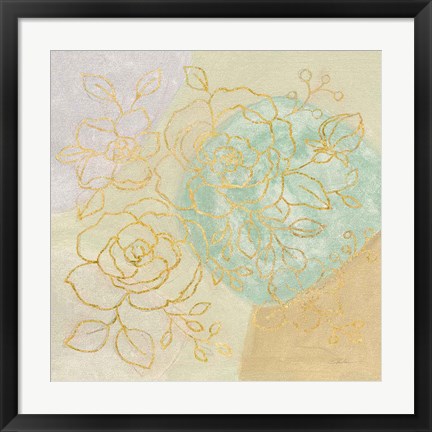 Framed Mid Mod Sophisticated Floral II Print