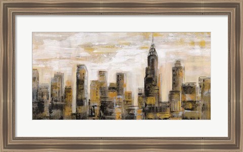 Framed Manhattan Skyline Print