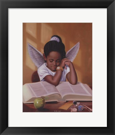 Framed In His Light (Girl) Print