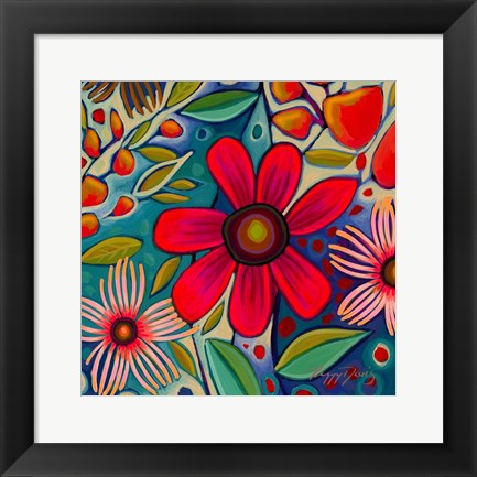 Framed Floral Gala IV Print