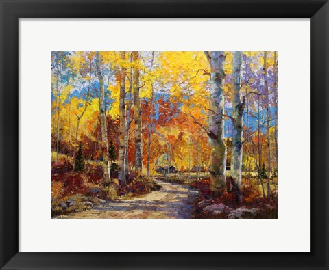 Framed Road Less Traveled Print