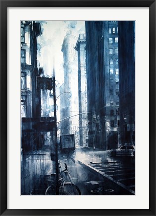 Framed Broadway to the Flatiron Building Print