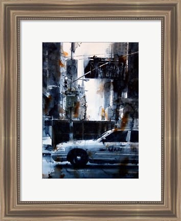 Framed Lincoln Tunnel &amp; 9th Avenue, rain Print