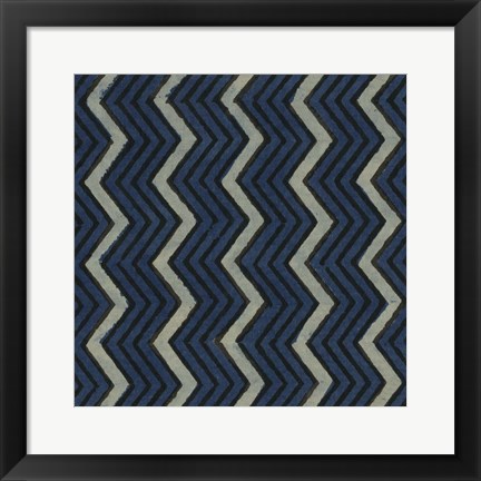 Framed Indigo Geometrics II Print