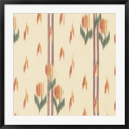 Framed Flame Stitch Motif III Print