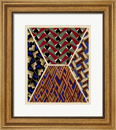 Framed Art Deco Designs IV Print