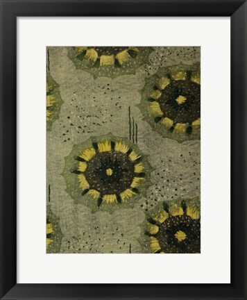 Framed Delicate Deco Pattern VI Print