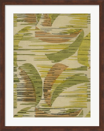 Framed Delicate Deco Pattern VII Print