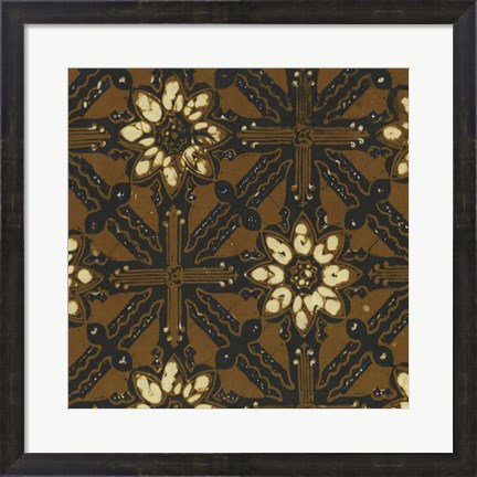 Framed Ethnic Batik III Print