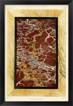 Framed Marble Varieties VII Print