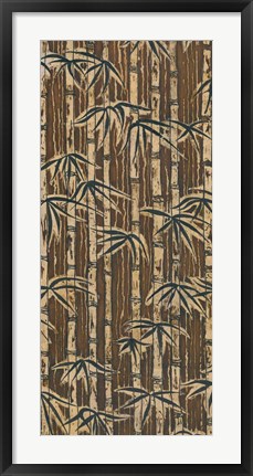 Framed Bamboo Design I Print