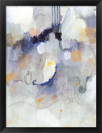 Framed Watercolor Tatter I Print