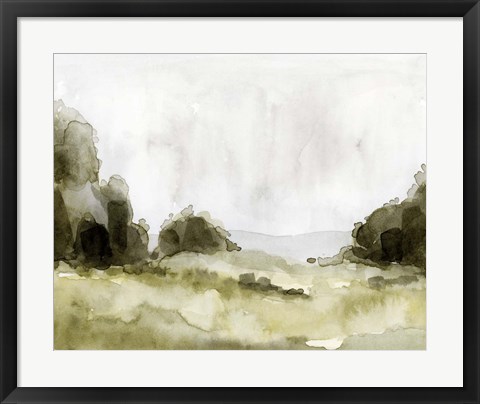 Framed Simple Watercolor Scape II Print