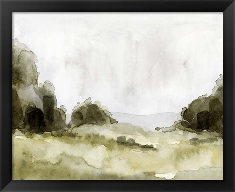 Framed Simple Watercolor Scape II Print