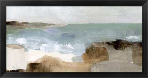 Framed Ocean Sigh III Print