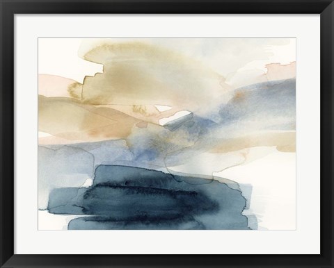 Framed Watercolor Swathe I Print