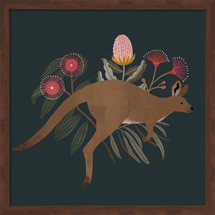 Framed Australian Animals III Print